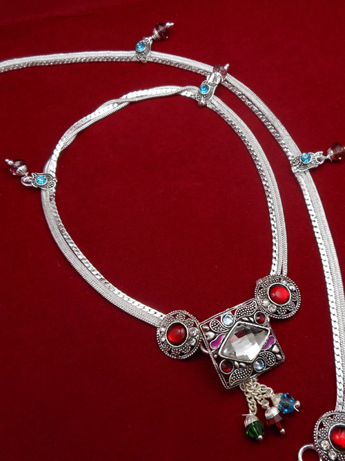 Meena Silver Anklet